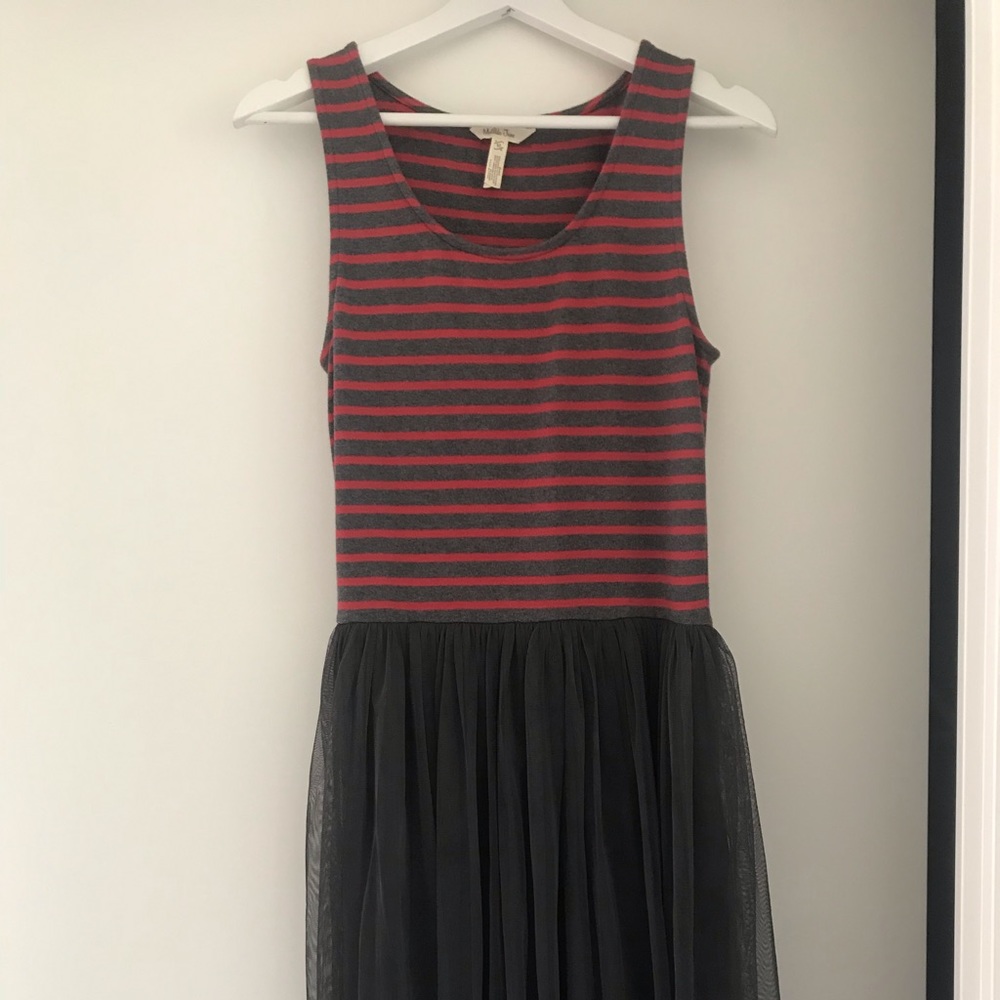 Matilda Jane ‘Twas the Night striped dress M